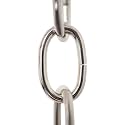 RCH Hardware CH-S56-11S-PN-3 |9 Gauge Steel Chandelier Chain for Lighting and Hanging Fixtures - Standard Links (3 ft/1 Yard, Polished Nickel)