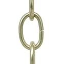 RCH Hardware CH-S56-11S-SB-3 Steel Chandelier Chain, Satin Brass (3 Feet)