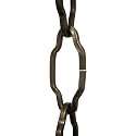 RCH Hardware CH-S57-30-AB-3 Steel Chandelier Chain, Antique Brass (3 Feet)