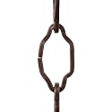 RCH Hardware CH-S57-30-AC-3 | 12 Gauge Decorative Solid Steel Motif Link Fixture Chain | 3 Foot Increments |Antique Copper Finish