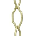 RCH Hardware CH-S57-30-SB-3 Steel Chandelier Chain, Satin Brass (3 Feet)