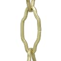 RCH Hardware CH-S57-33-SB-3 Steel Chandelier Chain, Satin Brass (3 Feet)