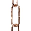 RCH Hardware CH-S58-40-CO-3 Steel Chandelier Chain, Copper (3 Feet)