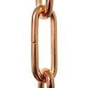RCH Hardware CH-S59-395-CO-3 Steel Fixture Chain, Copper (3FT)