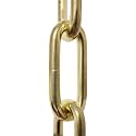 RCH Hardware CH-S59-496-PB-3 Steel Fixture Chain, Polished Brass (3FT)