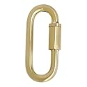 RCH Hardware QL-BR01-60 Brass Quicklink, 3 Gauge, Brushed Brass (2 Pack)