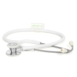 rcsp acoustic stethoscope for doctors and medical students  light weight aluminium chest piece with flexible jointless tube amp soft sealing ear knobs dual head