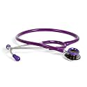 RCSP Acoustic Stethoscope for doctors and Medical students | light weight Aluminium Chest Piece with Flexible Jointless Tube &amp; Soft Sealing Ear Knobs (MICRO BROWN PURPLE)