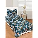 RD TREND® Presents Bedsheet for Single Bed Polycotton 210 TC, Size-60X90 Inches(152X228 CM), Single Bedsheet with Pillow Cover (18X28 Inches) Green
