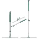 50 CM Multifunctional Magic Floor Squeegee with Long Handle Adjustable and Silicone Strips, Floor Washer with 180 Degree Rotating Squeegee Broom for Cleaning