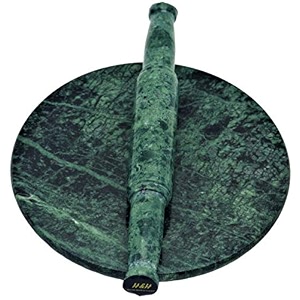 rdk  chakla  marble roti roller rolling board  roti maker roti maker  phulka maker  rolling pin board or round board  chapati maker chakla for home amp kitchen green 9 inch
