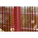 RDK Polyester Sheer-Net Fancy Sheer Sparkling Door Curtain (Maroon, 8 feet)- 2pcs
