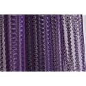 RDK Polyester Sheer-Net Fancy Sheer Sparkling Window Curtain (Purple, 5 feet)- 2pcs