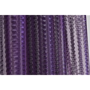rdk premium fancy sparkling beautiful sheer striped string hanging color polyester tissue net pattern eyelet curtain purple door-8 feet-1 pcs
