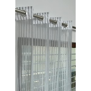 rdk premium fancy sparkling beautiful sheer striped string hanging color polyester tissue net pattern eyelet curtain grey long door-9 feet-1 pcs