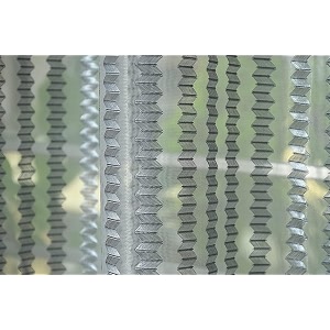 rdk premium fancy sparkling beautiful sheer striped string hanging color polyester tissue net pattern eyelet curtain grey door-8 feet-1 pcs