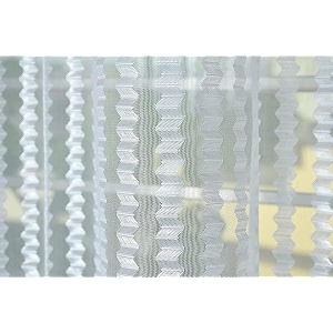 rdk premium fancy sparkling beautiful sheer striped string hanging color polyester tissue net pattern eyelet curtain white window-6 feet-1 pcs