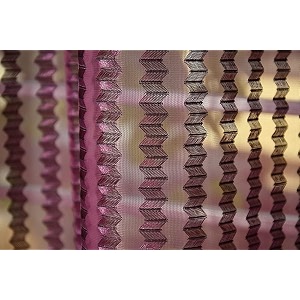 rdk premium fancy sparkling beautiful sheer striped string hanging color polyester tissue net pattern eyelet curtain wine window-6 feet-1 pcs