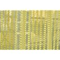 RDK Premium Fancy Sparkling Beautiful Sheer Striped String Hanging Color Polyester Tissue net Pattern Eyelet Curtain (Yellow, Window-5 feet)-1 pcs