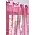 RDK Premium Fancy Sparkling Beautiful Sheer Striped String Hanging Color Polyester Tissue net Pattern Eyelet Curtain (Pink, Long door-10 feet)-1 pcs