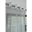 RDK Premium Fancy Sparkling Beautiful Sheer Striped String Hanging Color Polyester Tissue net Pattern Eyelet Curtain (Grey, Window-6 feet)-1 pcs