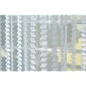 RDK Premium Fancy Sparkling Beautiful Sheer Striped String Hanging Color Polyester Tissue net Pattern Eyelet Curtain (White, Window-6 feet)-1 pcs