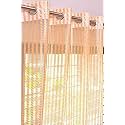 RDK Premium Fancy Sparkling Beautiful Sheer Striped String Hanging Color Polyester Tissue net Pattern Eyelet Curtain (Golden, Door-8 feet)-1 pcs