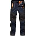 Rdruko Men's Snow Ski Pants Waterproof Insulated Winter Pants with Belt