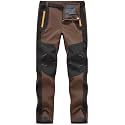Rdruko Men's Snow Ski Pants Waterproof Insulated Winter Pants with Belt