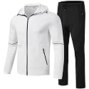 Rdruko Men's Track Sweat Suits 2 Piece Set Sweatsuits Tracksuits with Hood