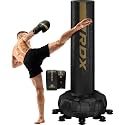 RDX XXL 330LBS Freestanding Punching Bag with Cover & Gloves – 72” Adult Heavy Pedestal Punch Bag Set - 17 Suction Cup 8 Extended Legs Stand Base - Kick Boxing MMA Home Gym Fitness