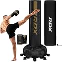RDX XXL 330LBS Freestanding Punching Bag with Cover & Gloves – 72” Adult Heavy Pedestal Punch Bag Set - 17 Suction Cup 8 Extended Legs Stand Base - Kick Boxing MMA Home Gym Fitness