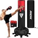 RDX XXL 330LBS Freestanding Punching Bag with Cover &amp; Gloves – 72” Adult Heavy Pedestal Punch Bag Set - 17 Suction Cup 8 Extended Legs Stand Base - Kick Boxing MMA Home Gym Fitness