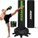 RDX XXL 330LBS Freestanding Punching Bag with Cover & Gloves – 72” Adult Heavy Pedestal Punch Bag Set - 17 Suction Cup 8 Extended Legs Stand Base - Kick Boxing MMA Home Gym Fitness