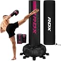 RDX XXL 330LBS Freestanding Punching Bag with Cover & Gloves – 72” Adult Heavy Pedestal Punch Bag Set - 17 Suction Cup 8 Extended Legs Stand Base - Kick Boxing MMA Home Gym Fitness