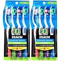 Reach Advanced Design Curve Firm Toothbrushes, 4 Count (Pack of 2) Total 8 Toothbrushes, Colors May Vary