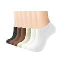 REACH STAR 6 Pairs No Show Athletic Running Socks for Women - Right-Angle Design, Thin Cotton Socks
