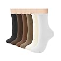REACH STAR Socks for Women 6-Pair Cotton Crew - Ruffle Socks Women with Frilly Trim, Stretchy Comfy Everyday Wear