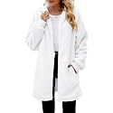 ReachMe Women's Oversized Sherpa Jacket Zip Up Fleece Hoodie
