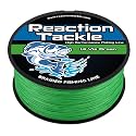 Reaction Tackle Colorfast Braid Line Hi Vis Green No Fade 6Lb 150Yd