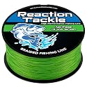 Reaction Tackle Colorfast Braid Line Hi Vis Green No Fade 80Lb 3000Yd