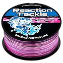Reaction Tackle Colorfast Braid Line Pink Camo 65Lb 1500Yd