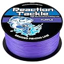 Reaction Tackle Colorfast Braid Line Purple 25Lb 1000Yd