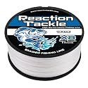 Reaction Tackle Colorfast Braid Line X8 White 10Lb 3000Yd