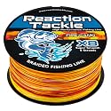 Reaction Tackle Colorfast Braid Line X8 Fire Camo 15Lb 500Yd