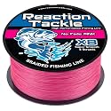 Reaction Tackle Colorfast Braid Line X8 No Fade Pink 10Lb 500Yd