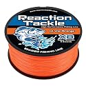 Reaction Tackle Colorfast Braid Line X8 Hi Vis Orange 30Lb 1000Yd