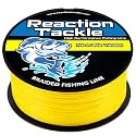 Reaction Tackle Colorfast Braid Line Yellow No Fade 65Lb 1000Yd