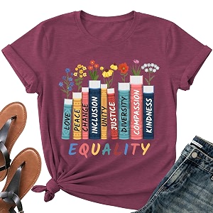 Read Book Shirt for Women-Reading Teacher Tee
