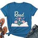 Read Book Shirt for Women-Reading Teacher Tee